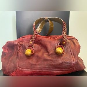Chloe burgundy handbag